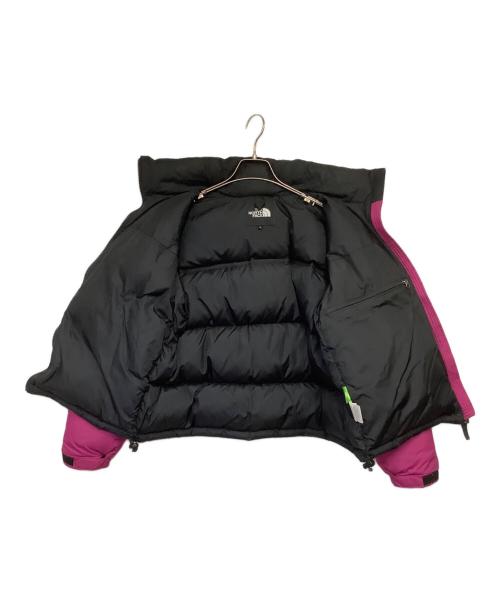 THE NORTH FACE（ザ ノース フェイス）THE NORTH FACE (ザ ノース フェイス) Short Nuptse Jacket（ショートヌプシジャケット） ピンク×ブラック サイズ:Lの古着・服飾アイテム