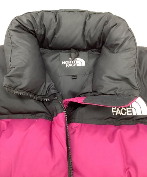 THE NORTH FACE（ザ ノース フェイス）THE NORTH FACE (ザ ノース フェイス) Short Nuptse Jacket（ショートヌプシジャケット） ピンク×ブラック サイズ:Lの古着・服飾アイテム
