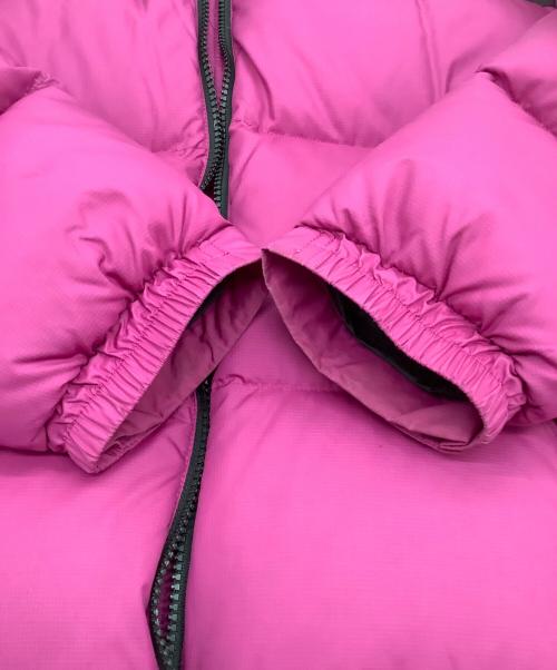 THE NORTH FACE（ザ ノース フェイス）THE NORTH FACE (ザ ノース フェイス) Short Nuptse Jacket（ショートヌプシジャケット） ピンク×ブラック サイズ:Lの古着・服飾アイテム