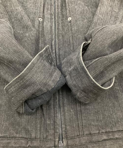 CHRISTOPHE LEMAIRE（クリストフ ルメール）CHRISTOPHE LEMAIRE (クリストフ ルメール) ジップアップデニムジャケット ブラック サイズ:2の古着・服飾アイテム