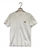 maison kitsuneメゾンキツネ）の古着「FOX HEAD PATCH REGULAR TEE SHIRT（フォックス ヘッド パッチ レギュラー Tシャツ）」｜ホワイト