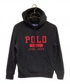 POLO RALPH LAURENポロ・ラルフローレン）の古着「パーカー」｜ブラック×レッド