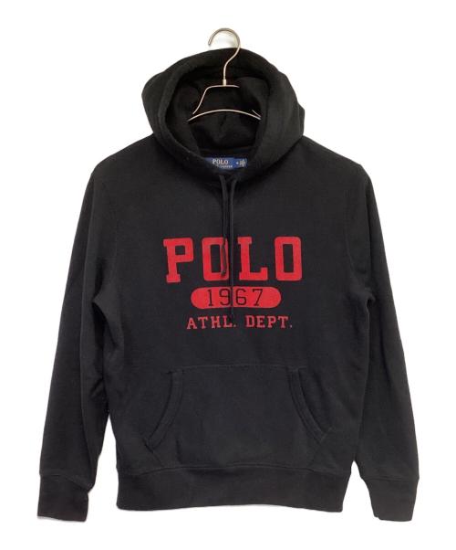 POLO RALPH LAUREN（ポロ・ラルフローレン）POLO RALPH LAUREN (ポロ・ラルフローレン) パーカー ブラック×レッド サイズ:Mの古着・服飾アイテム