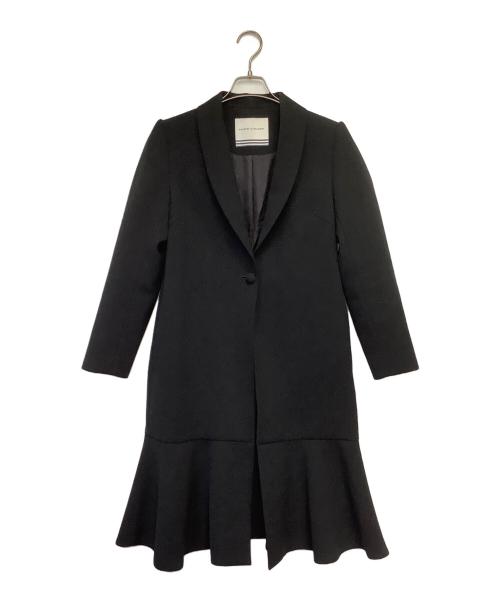 BORDERS at BALCONY（ボーダーズアットバルコニー）BORDERS at BALCONY (ボーダーズアットバルコニー) チェスターコート ブラック サイズ:36の古着・服飾アイテム