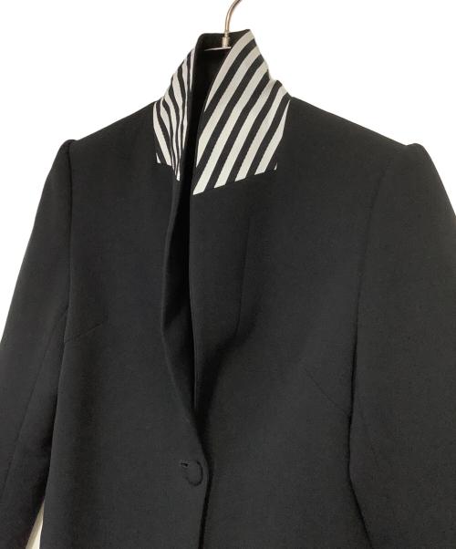 BORDERS at BALCONY（ボーダーズアットバルコニー）BORDERS at BALCONY (ボーダーズアットバルコニー) チェスターコート ブラック サイズ:36の古着・服飾アイテム