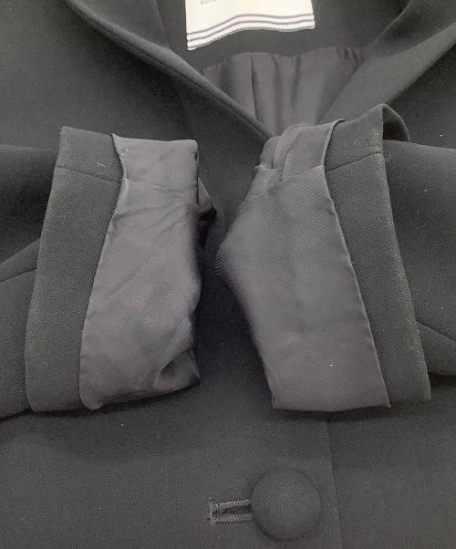 BORDERS at BALCONY（ボーダーズアットバルコニー）BORDERS at BALCONY (ボーダーズアットバルコニー) チェスターコート ブラック サイズ:36の古着・服飾アイテム