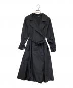 Loulou Willoughbyルルウィルビー）の古着「タフタフレアーラインアップコート」｜ブラック