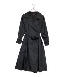 Loulou Willoughby（ルルウィルビー）の古着「タフタフレアーラインアップコート」｜ブラック