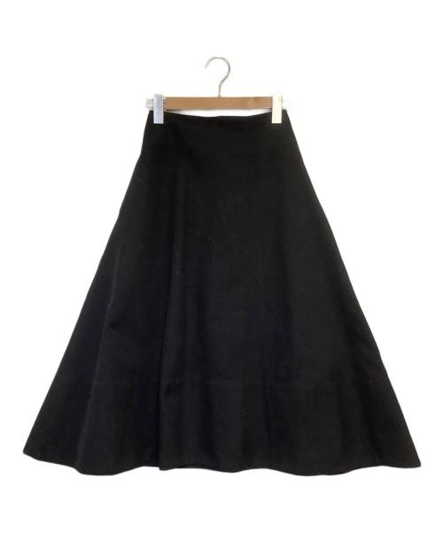 SEVEN TEN by MIHO KAWAHITO（セブン テン バイ ミホ カワヒト）SEVEN TEN by MIHO KAWAHITO (セブン テン バイ ミホ カワヒト) ダブルクロスベーシックスカート ブラック サイズ:Sの古着・服飾アイテム