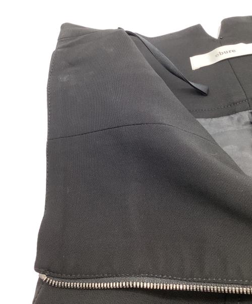ebure（エブール）ebure (エブール) ストレッチフロントジップロングスカート ブラック サイズ:36の古着・服飾アイテム
