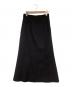 ebure (エブール) ストレッチフロントジップロングスカート ブラック サイズ:36：13000円