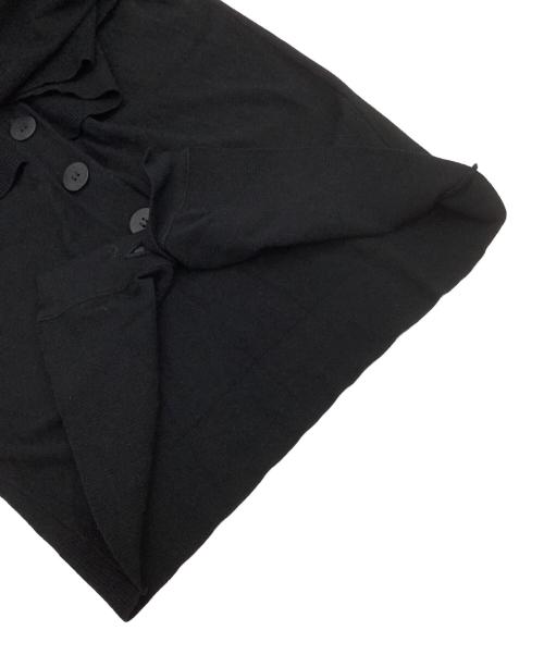 SEVEN TEN by MIHO KAWAHITO（セブン テン バイ ミホ カワヒト）SEVEN TEN by MIHO KAWAHITO (セブン テン バイ ミホ カワヒト) ケープカーディガン ブラック サイズ:Sの古着・服飾アイテム