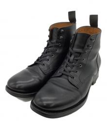 Jalan Sriwijaya（ジャランスリウァヤ）の古着「プレーントゥ レースアップブーツ」｜ブラック