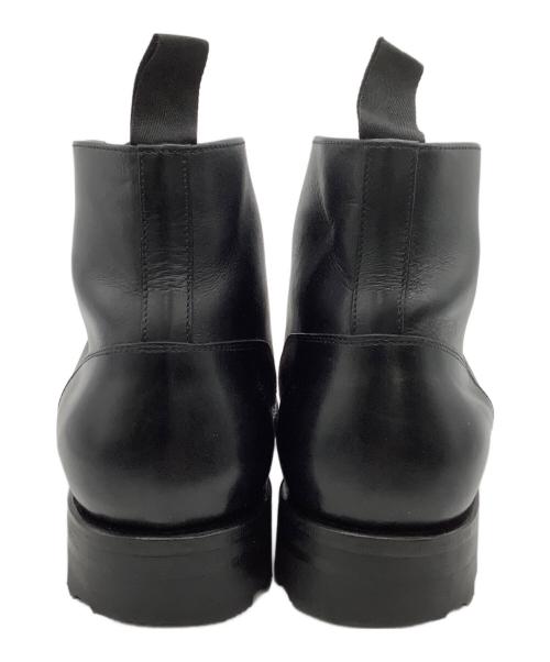 Jalan Sriwijaya（ジャランスリウァヤ）Jalan Sriwijaya (ジャランスリウァヤ) プレーントゥ レースアップブーツ ブラック サイズ:UK6.5の古着・服飾アイテム