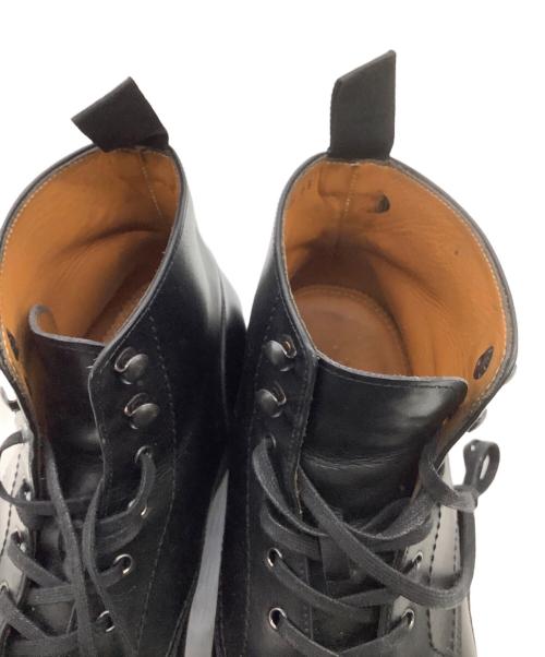 Jalan Sriwijaya（ジャランスリウァヤ）Jalan Sriwijaya (ジャランスリウァヤ) プレーントゥ レースアップブーツ ブラック サイズ:UK6.5の古着・服飾アイテム