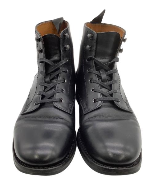 Jalan Sriwijaya（ジャランスリウァヤ）Jalan Sriwijaya (ジャランスリウァヤ) プレーントゥ レースアップブーツ ブラック サイズ:UK6.5の古着・服飾アイテム