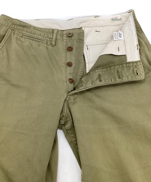 DUCK DIGGER WAREHOUSE（ダックディガー ウェアハウス）DUCK DIGGER WAREHOUSE (ダックディガー ウェアハウス) チノパンツ カーキ サイズ:33の古着・服飾アイテム