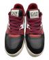 EMPORIO ARMANI (エンポリオ アルマーニ) ローカットスニーカー レッド×ブラック サイズ:US6：7000円