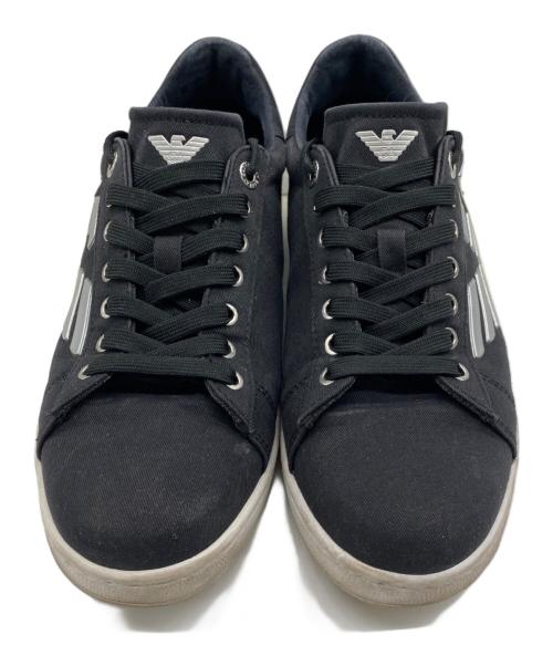 EMPORIO ARMANI（エンポリオ アルマーニ）EMPORIO ARMANI (エンポリオ アルマーニ) ローカットスニーカー ネイビー サイズ:7.5の古着・服飾アイテム