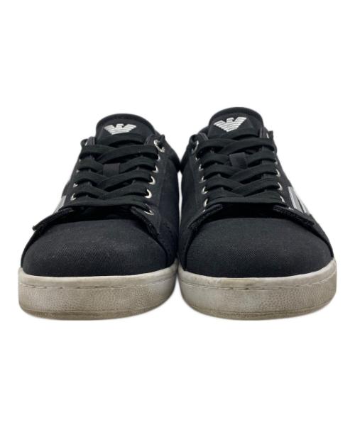 EMPORIO ARMANI（エンポリオ アルマーニ）EMPORIO ARMANI (エンポリオ アルマーニ) ローカットスニーカー ネイビー サイズ:7.5の古着・服飾アイテム