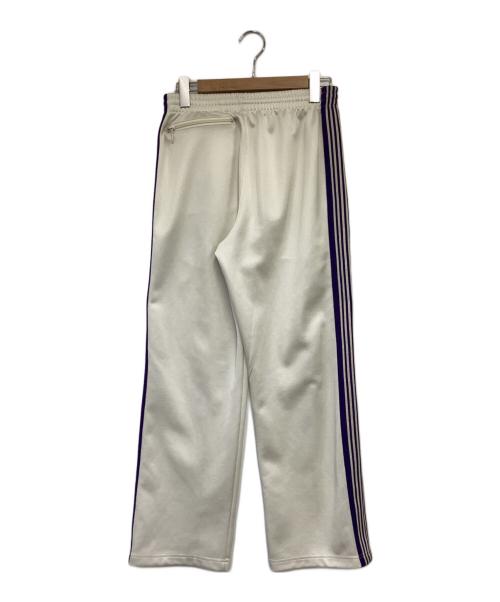 Needles（ニードルズ）Needles (ニードルズ) Poly Smooth（ポリースムース）トラックパンツ アイボリー×パープル サイズ:Sの古着・服飾アイテム