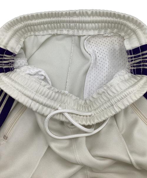 Needles（ニードルズ）Needles (ニードルズ) Poly Smooth（ポリースムース）トラックパンツ アイボリー×パープル サイズ:Sの古着・服飾アイテム