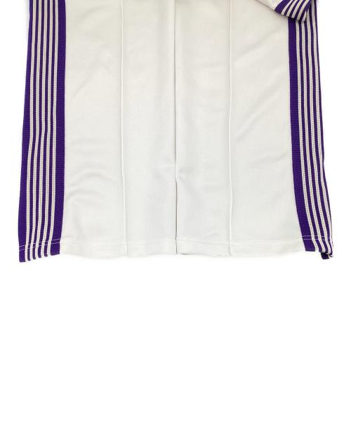 Needles（ニードルズ）Needles (ニードルズ) Poly Smooth（ポリースムース）トラックパンツ アイボリー×パープル サイズ:Sの古着・服飾アイテム