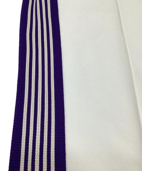 Needles（ニードルズ）Needles (ニードルズ) Poly Smooth（ポリースムース）トラックパンツ アイボリー×パープル サイズ:Sの古着・服飾アイテム