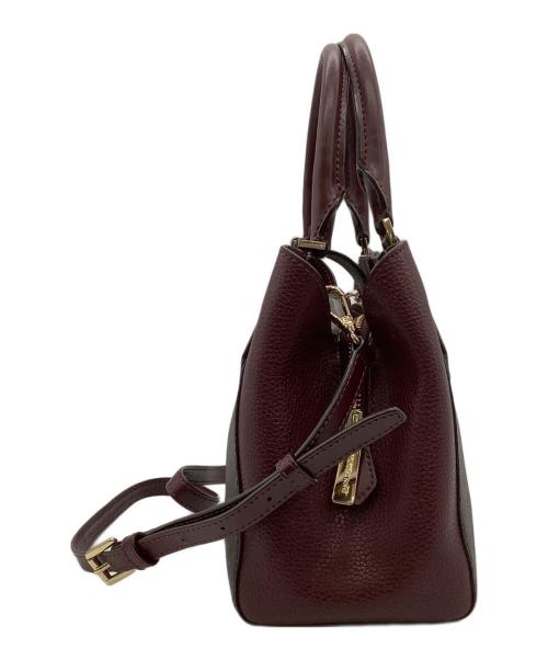 MICHAEL KORS（マイケル・コース）MICHAEL KORS (マイケル・コース) 2WAYバッグ レッド×ブラウンの古着・服飾アイテム