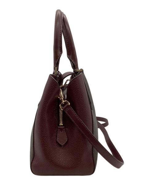 MICHAEL KORS（マイケル・コース）MICHAEL KORS (マイケル・コース) 2WAYバッグ レッド×ブラウンの古着・服飾アイテム