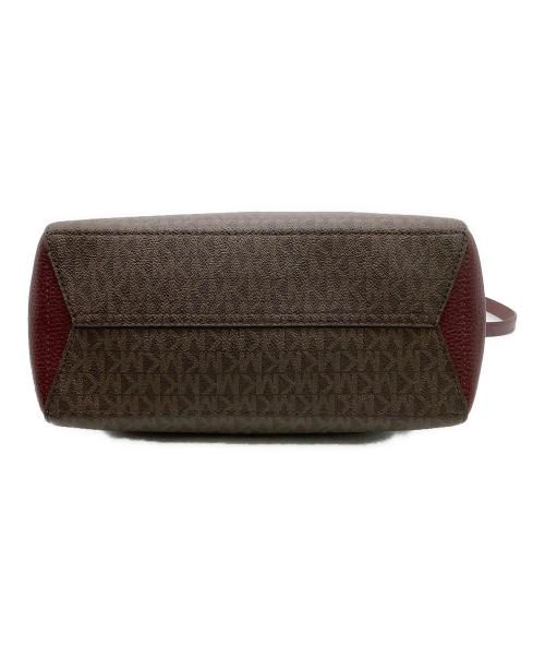 MICHAEL KORS（マイケル・コース）MICHAEL KORS (マイケル・コース) 2WAYバッグ レッド×ブラウンの古着・服飾アイテム