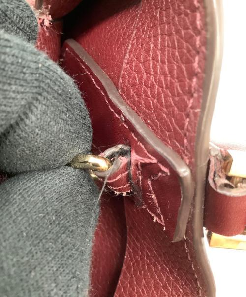 MICHAEL KORS（マイケル・コース）MICHAEL KORS (マイケル・コース) 2WAYバッグ レッド×ブラウンの古着・服飾アイテム