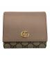 GUCCI（グッチ）の古着「GGスプリーム 2つ折り財布」｜ベージュ