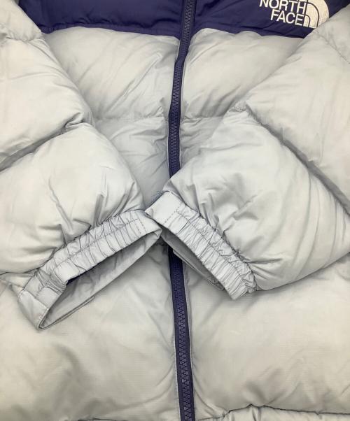 THE NORTH FACE（ザ ノース フェイス）THE NORTH FACE (ザ ノース フェイス) ショートヌプシジャケット グレー×ネイビー サイズ:Lの古着・服飾アイテム