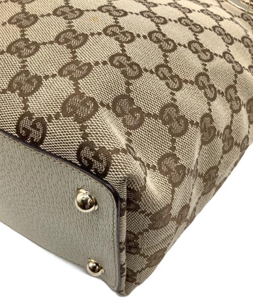 GUCCI（グッチ）GUCCI (グッチ) GGキャンバス トートバッグ ベージュの古着・服飾アイテム
