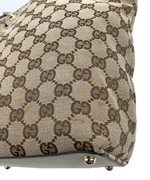 GUCCI（グッチ）GUCCI (グッチ) GGキャンバス トートバッグ ベージュの古着・服飾アイテム