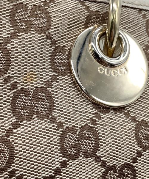 GUCCI（グッチ）GUCCI (グッチ) GGキャンバス トートバッグ ベージュの古着・服飾アイテム