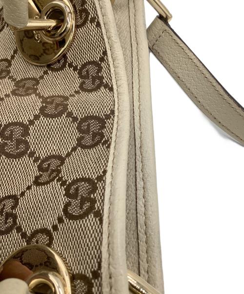 GUCCI（グッチ）GUCCI (グッチ) GGキャンバス トートバッグ ベージュの古着・服飾アイテム