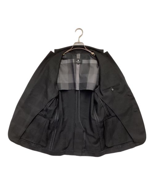 BLACK LABEL CRESTBRIDGE（ブラックレーベル クレストブリッジ）BLACK LABEL CRESTBRIDGE (ブラックレーベル クレストブリッジ) テーラードジャケット ブラック サイズ:Lの古着・服飾アイテム