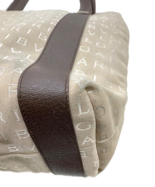 BVLGARI（ブルガリ）BVLGARI (ブルガリ) MAEAEA ロゴマニアトートバッグ ベージュの古着・服飾アイテム