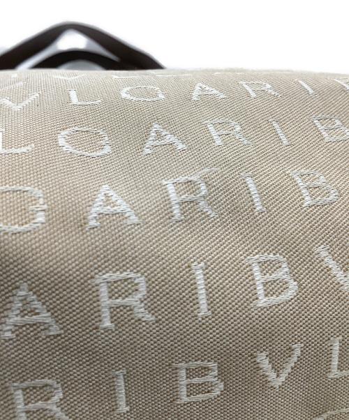 BVLGARI（ブルガリ）BVLGARI (ブルガリ) MAEAEA ロゴマニアトートバッグ ベージュの古着・服飾アイテム