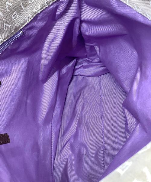 BVLGARI（ブルガリ）BVLGARI (ブルガリ) MAEAEA ロゴマニアトートバッグ ベージュの古着・服飾アイテム