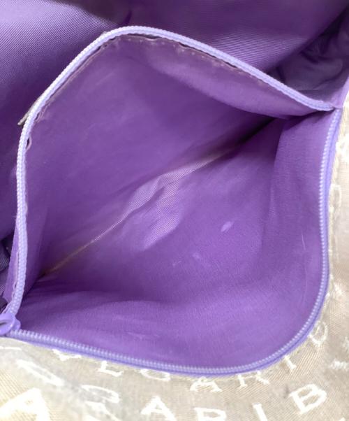 BVLGARI（ブルガリ）BVLGARI (ブルガリ) MAEAEA ロゴマニアトートバッグ ベージュの古着・服飾アイテム