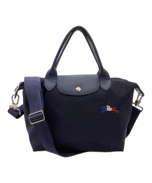 LONGCHAMP（ロンシャン）LONGCHAMP (ロンシャン) ル・プリアージュ トレ パリ 2WAYトートバッグ ネイビーの古着・服飾アイテム