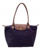 LONGCHAMPロンシャン）の古着「ル プリアージュ トートバッグ」｜ブラウン×パープル