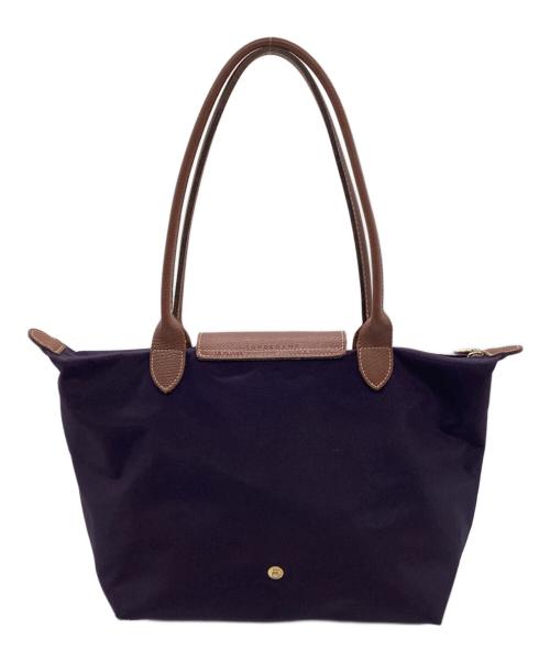 LONGCHAMP（ロンシャン）LONGCHAMP (ロンシャン) ル プリアージュ トートバッグ ブラウン×パープルの古着・服飾アイテム