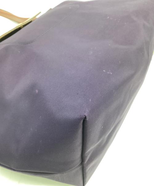 LONGCHAMP（ロンシャン）LONGCHAMP (ロンシャン) ル プリアージュ トートバッグ ブラウン×パープルの古着・服飾アイテム