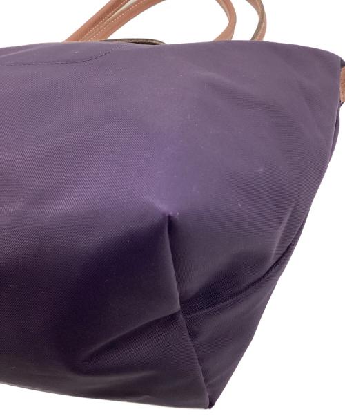 LONGCHAMP（ロンシャン）LONGCHAMP (ロンシャン) ル プリアージュ トートバッグ ブラウン×パープルの古着・服飾アイテム