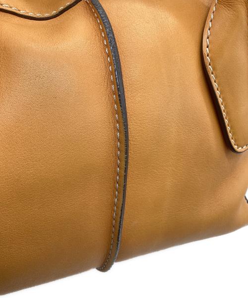 TOD'S（トッズ）TOD'S (トッズ) D-STYLING MINI（Dスタイリング ミニ） 2WAYバッグ キャメルの古着・服飾アイテム