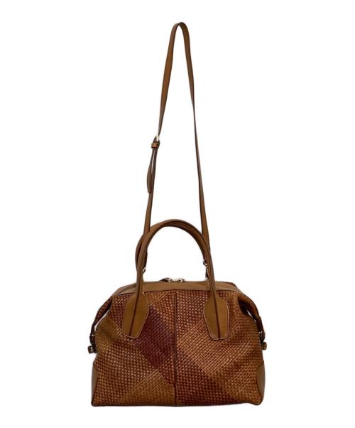 TOD'S（トッズ）TOD'S (トッズ) D-STYLING MID（Dスタイリング ミディアム）2WAYバッグ ブラウンの古着・服飾アイテム